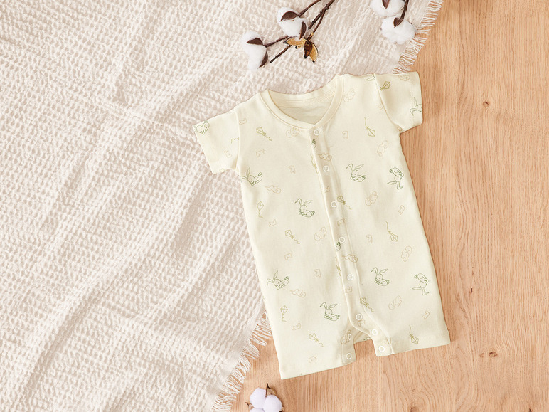 Gehe zu Vollbildansicht: lupilu® Baby Pyjama, kurzarm, reine Bio-Baumwolle - Bild 3