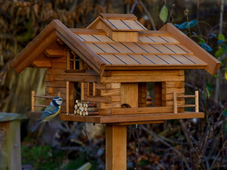 dobar Vogelfutterhaus »Tirol«, inkl. Standfuß, Holz cm, 117 H aus