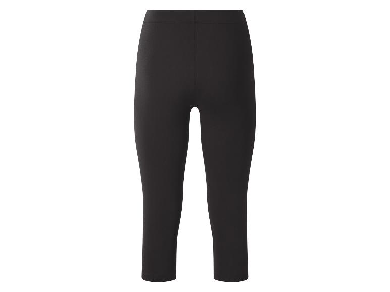 Schwarze Damen 3/4 Leggings