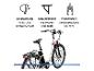 Weißes E-Bike mit heller LED-Beleuchtung, praktischem Gepäckträger und 50 mm Federgabel.