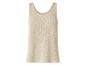 Hellbeiges gestricktes Tanktop für Damen