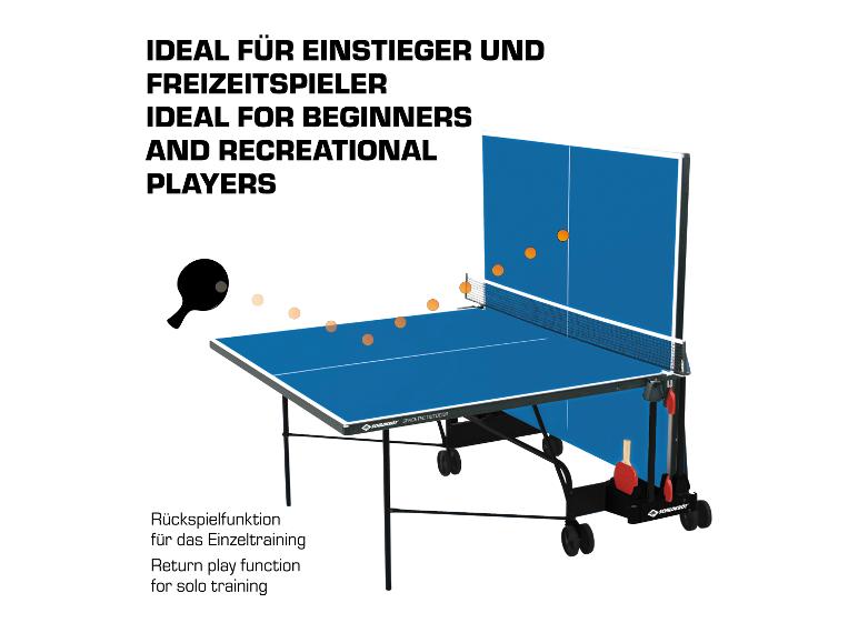 Tischtennisplatte Space Tec Outdoor, wetterfeste 4 mm Melaminharzplatte, klappbar