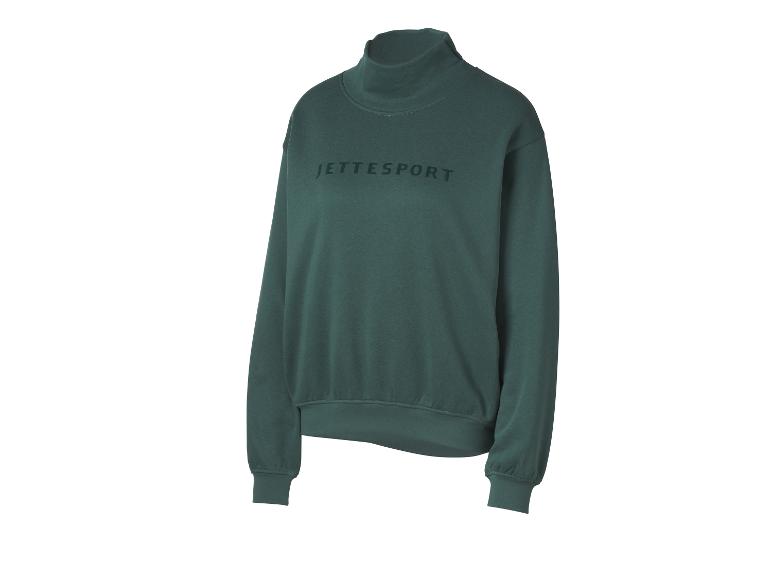 Grünes JETTESPORT-Sweatshirt mit Stehkragen
