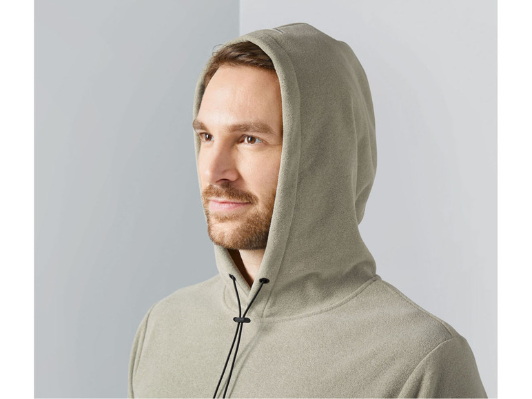 Gehe zu Vollbildansicht: LIVERGY® Herren Fleecepullover mit Kapuze und Bindeband - Bild 15