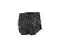 Schwarze und graue Sportshorts mit abstraktem Muster.