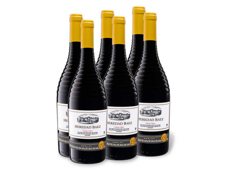 Gehe zu Vollbildansicht: 6 x 0,75-l-Flasche Weinpaket Heredad Baez Exclusive Edition Vino de la Tierre de Castilla IGP trocken, Rotwein - Bild 1