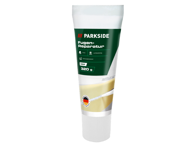 Fugen-Reparaturpaste für innen, weiß, 320 g, schmutzabweisend und lichtbeständig.