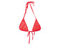 Roter Bikini-Oberteil mit Bändern