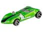 Ein grünes Hot Wheels Rennauto mit offenem Dach.