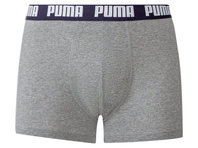 Gehe zu Vollbildansicht: Puma Herren Boxershort, 2 Stück, Slim Fit, mit umlaufenden Logo - Bild 3