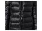 Schwarze Steppjacke mit Reißverschluss