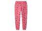 Rosa Pyjamahose mit weihnachtlichem Dackel-Print