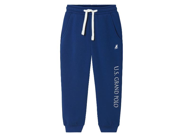 Blaue Jogginghose mit U.S. Grand Polo Logo.