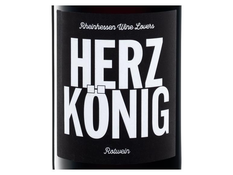 Rotwein-Etikett mit weißem Text 