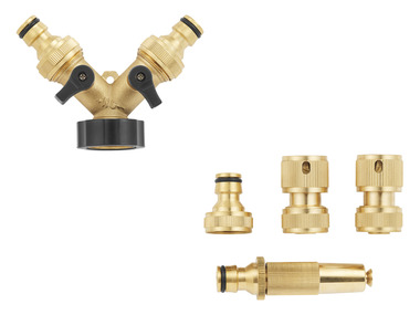 PARKSIDE® Messing-Stecksystem / -2-Wege-Verteiler, korrosionsbeständig