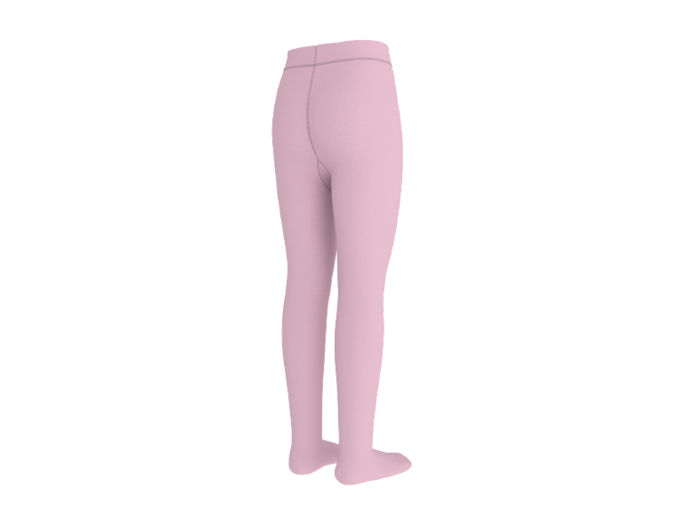 Rosa Kinderstrumpfhose, Rückansicht.
