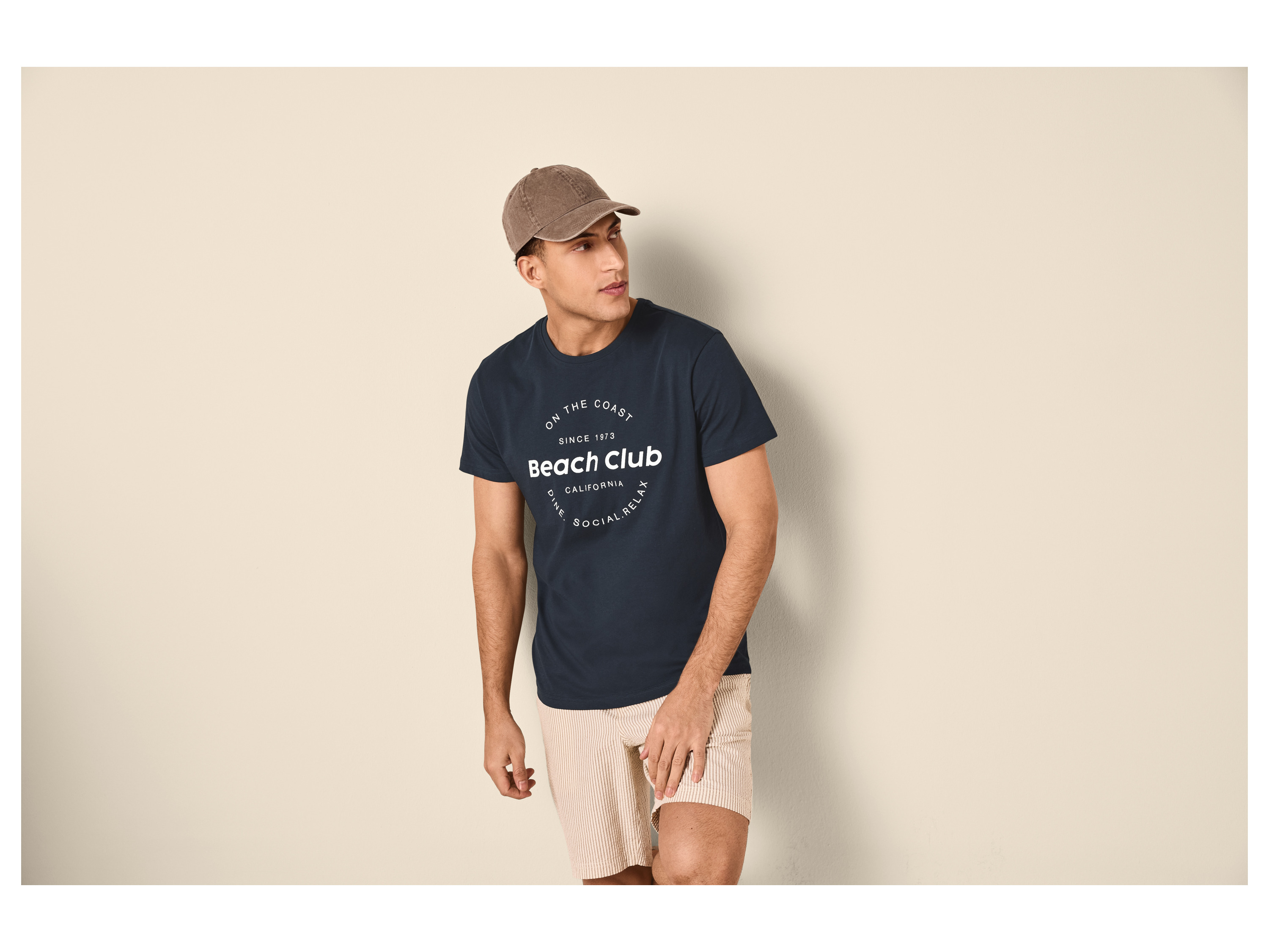 ESMARA MEN Herren T-Shirt (Navy, L (52/54)) – Bild 2 von 4