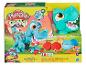 Play-Doh Dino Crew Spielset mit T-Rex, Eiern und Werkzeugen.
