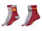 Zwei Paar Harry Potter Socken mit unterschiedlichen Designs.
