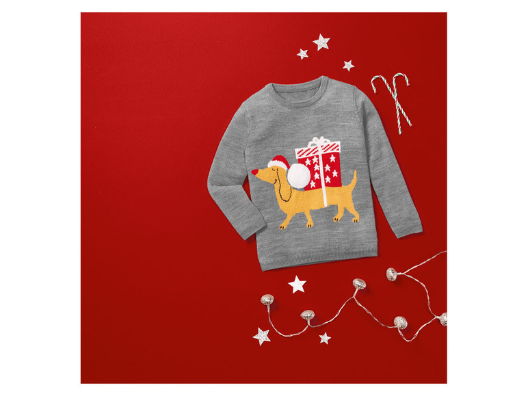 Gehe zu Vollbildansicht: lupilu Kleinkinder Mädchen Pullover mit niedlichem Weihnachtsmotiv - Bild 10