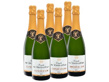 6 x 0,75-l-Flasche Weinpaket Comte de Treillière Crémant de Loire AOC brut, Schaumwein
