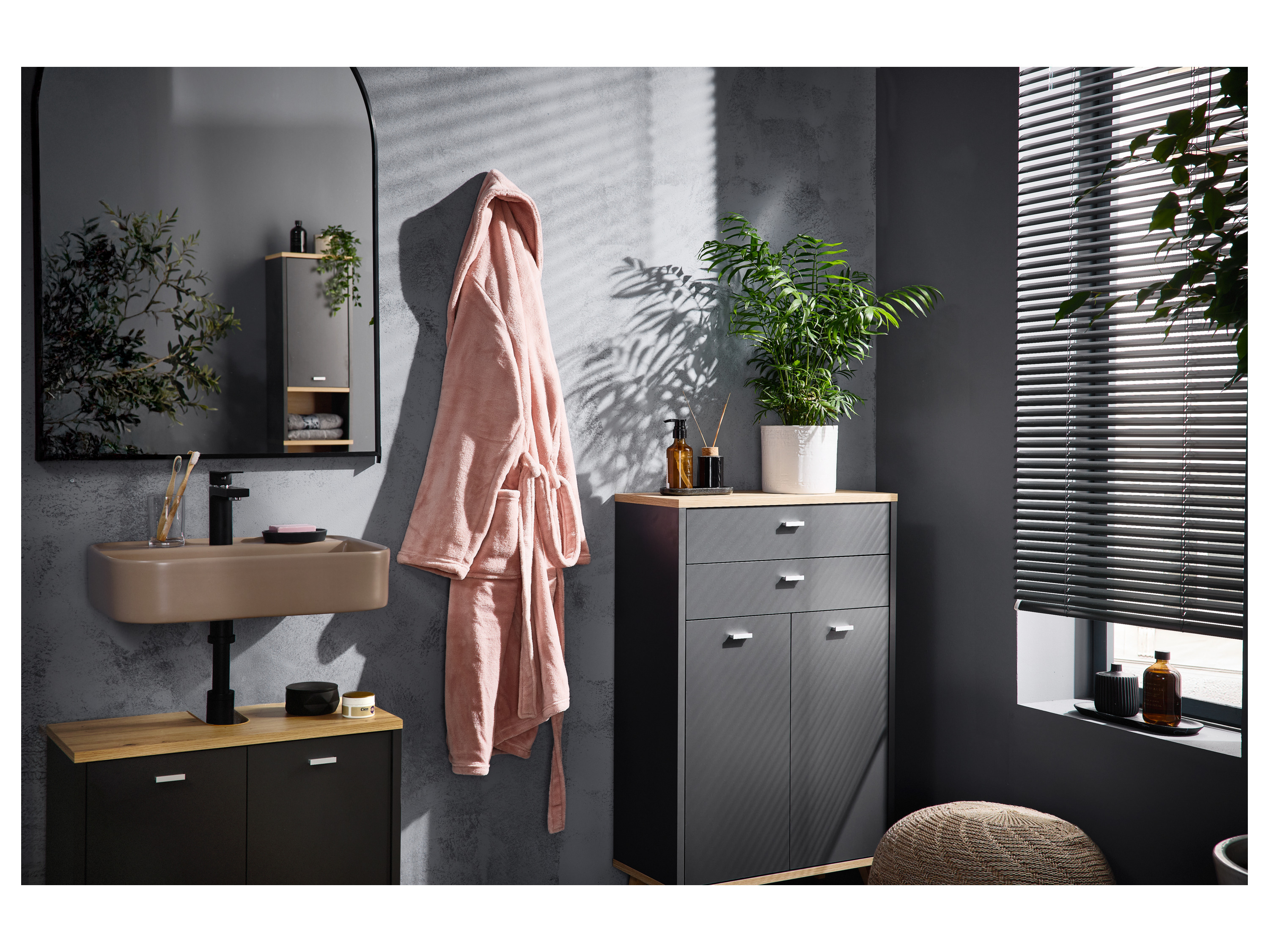 Thumbnail - LIVARNO® Bademantel (Rosa, L)