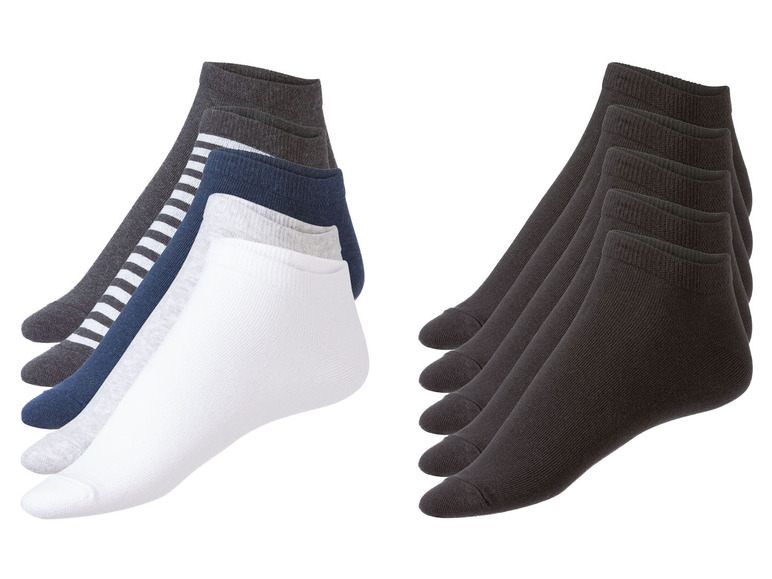 Gehe zu Vollbildansicht: LIVERGY® Herren Sneakersocken, 5 Paar, mit Bio-Baumwolle - Bild 1