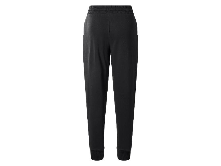 Schwarze Damen-Jogginghose mit elastischem Bund und Bündchen