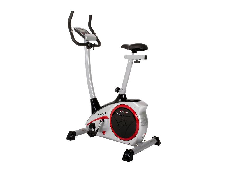 Graues und rotes AL2000 PRO Heimtrainer mit Display.