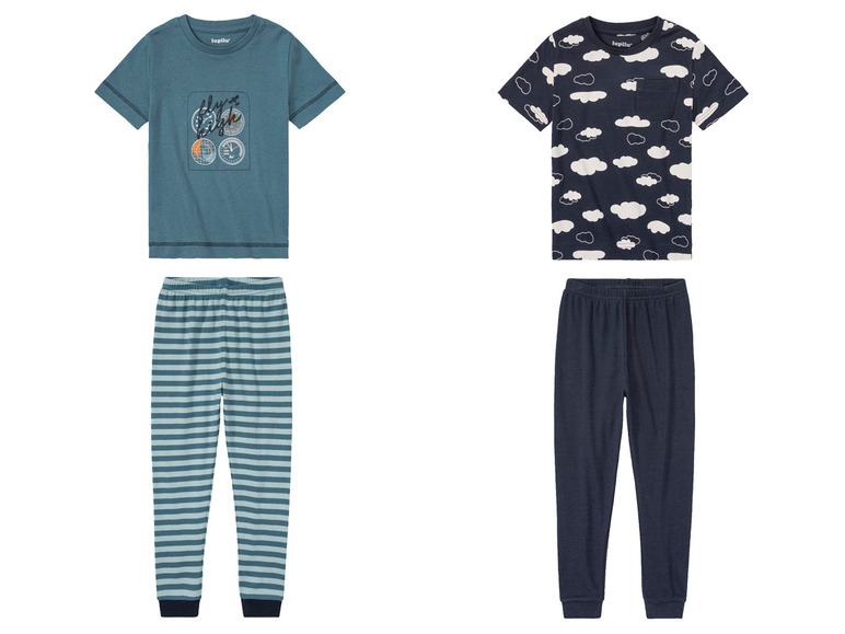 Gehe zu Vollbildansicht: lupilu® Kleinkinder Jungen Pyjama aus reiner Baumwolle - Bild 1