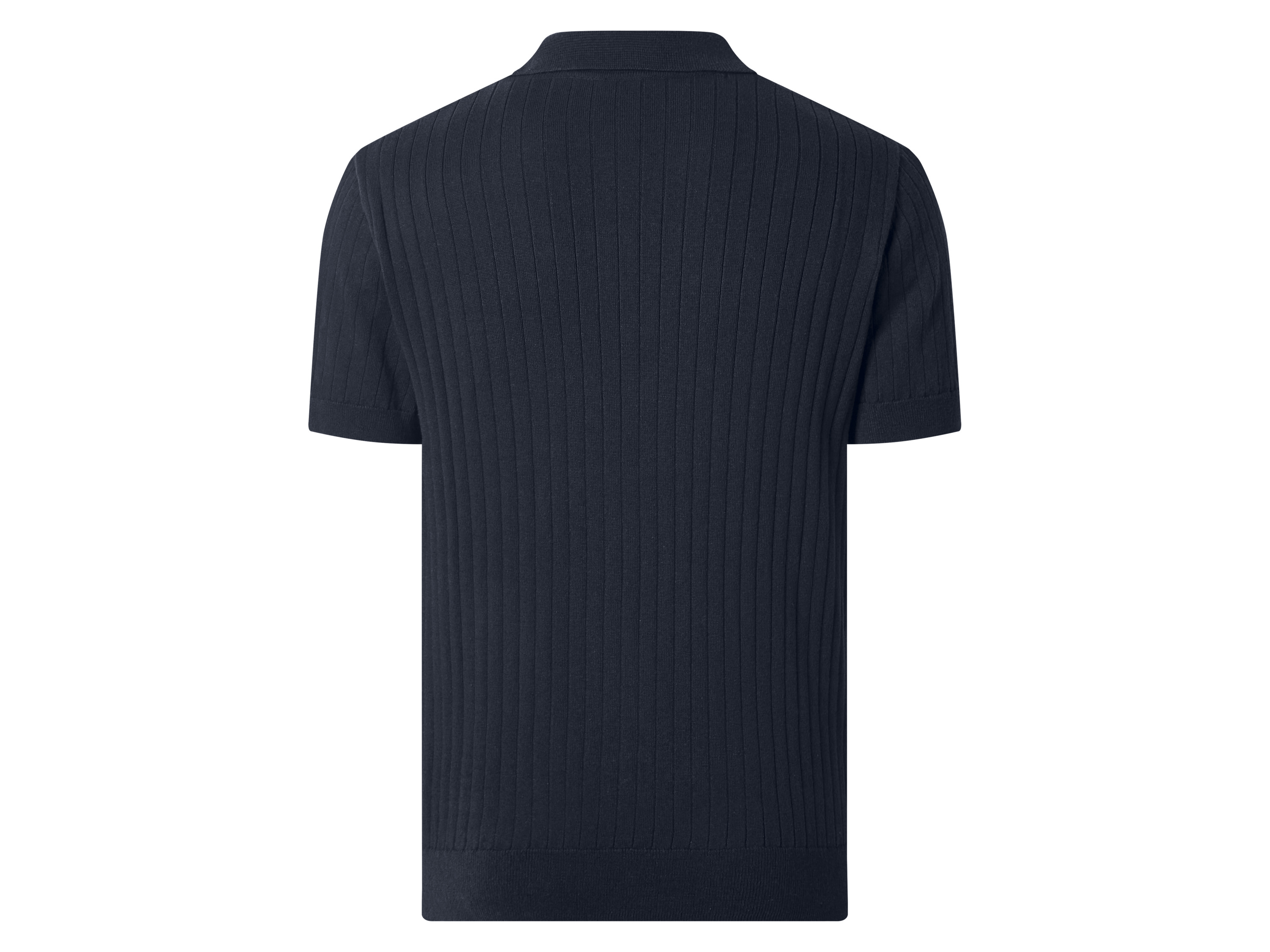 Thumbnail - esmara Men Herren Poloshirt Feinstrick Struktur (Navy, L (52/54))