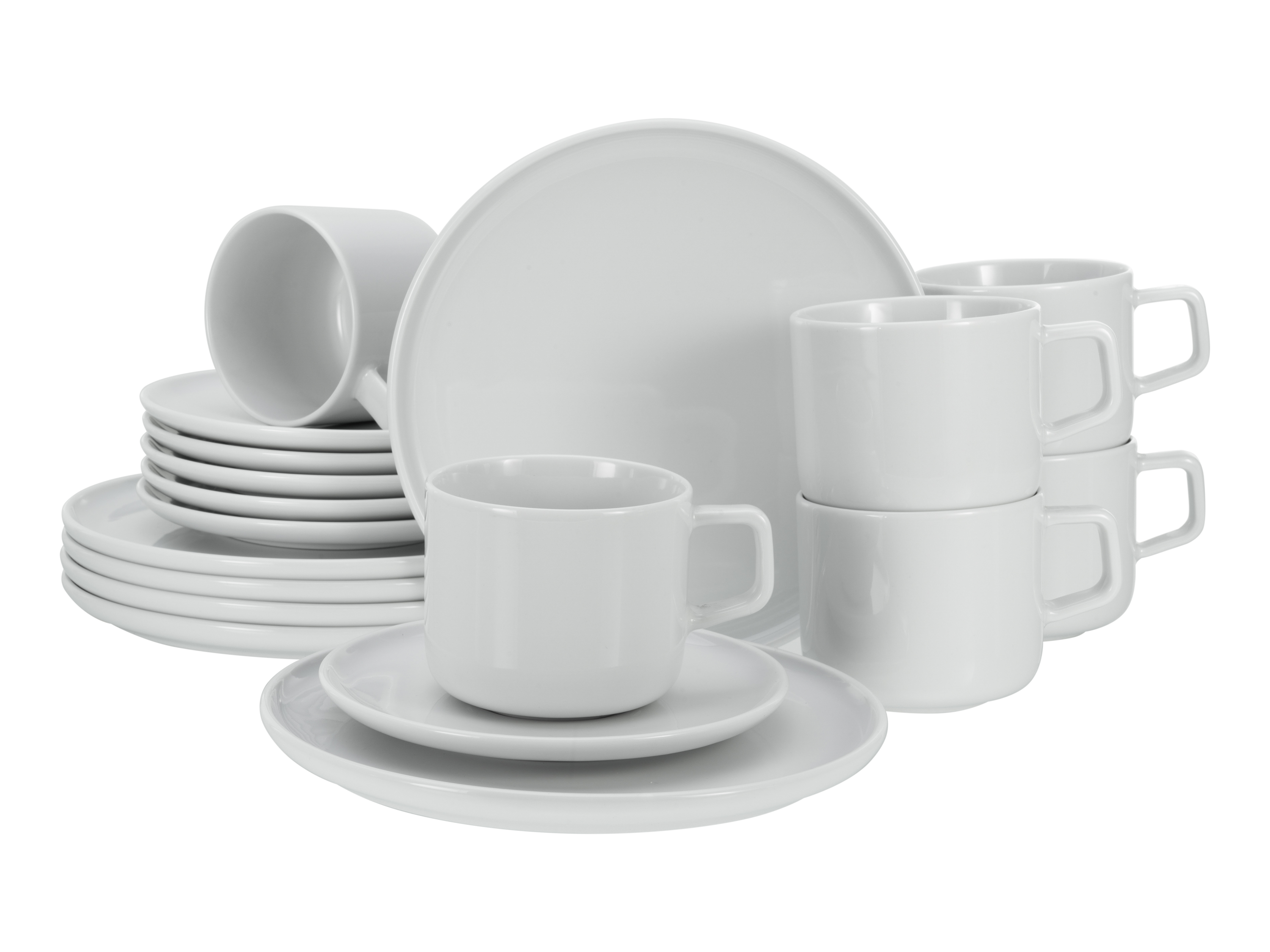 CREATABLE Geschirrset »Chef Collection« (18-teiliges Kaffeeservice, weiß)