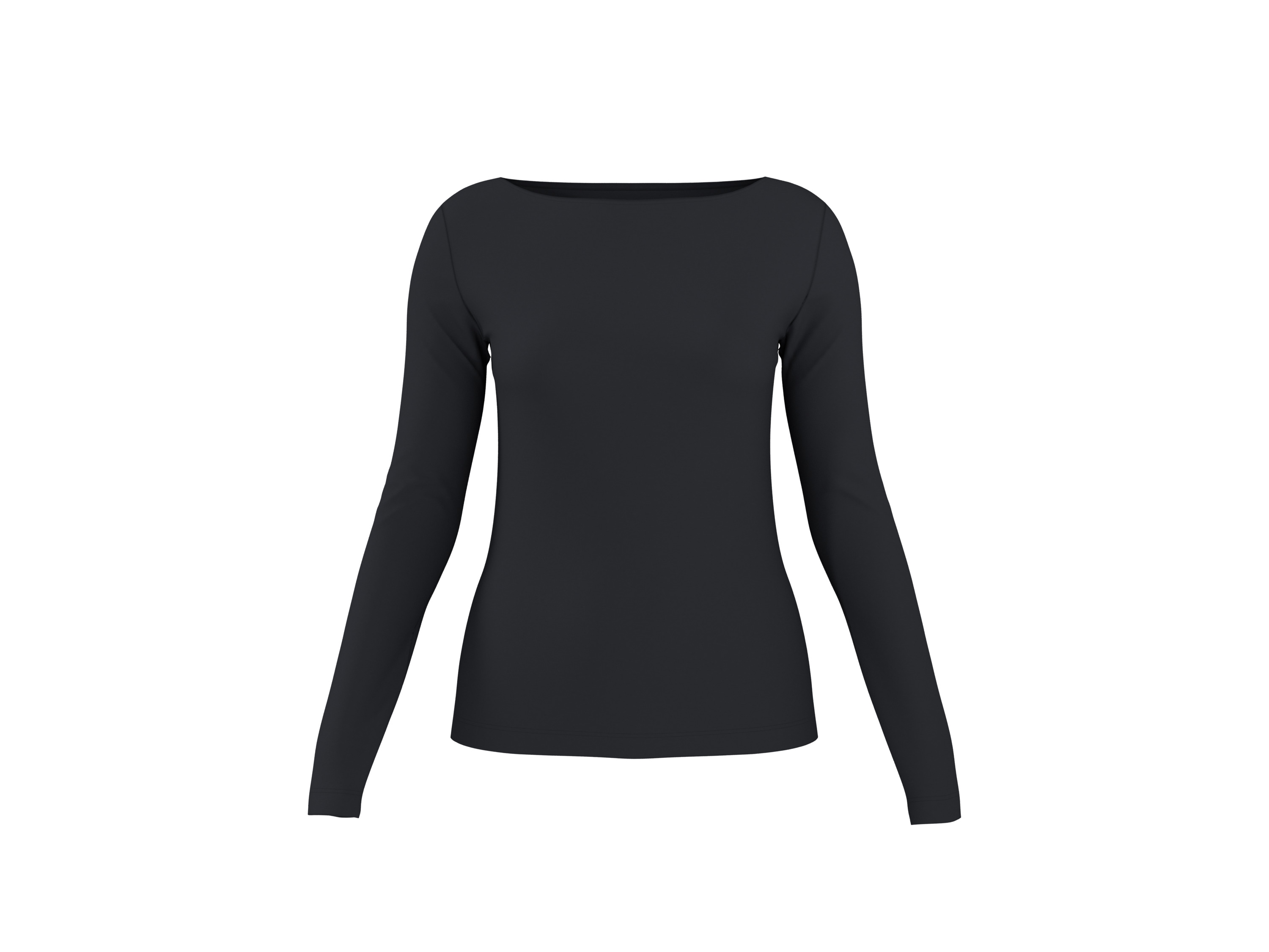 ESMARA® Damen Langarmshirt (Schwarz, S(36/38))