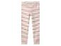 Weiß-rosa gestreifte Baby-Leggings