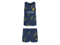 LUPILU® Kinder-Unterwäsche-Set 'Pokémon' mit Tanktop und Boxershorts in Dunkelblau.