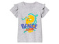 Ein graues T-Shirt mit einem Bild von Tweety Bird und dem Text 'Dance Flying'.