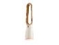 Moderner rotorloser Ventilator in Beige mit goldenen Details