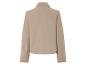 Beige Jacke mit langen Ärmeln.