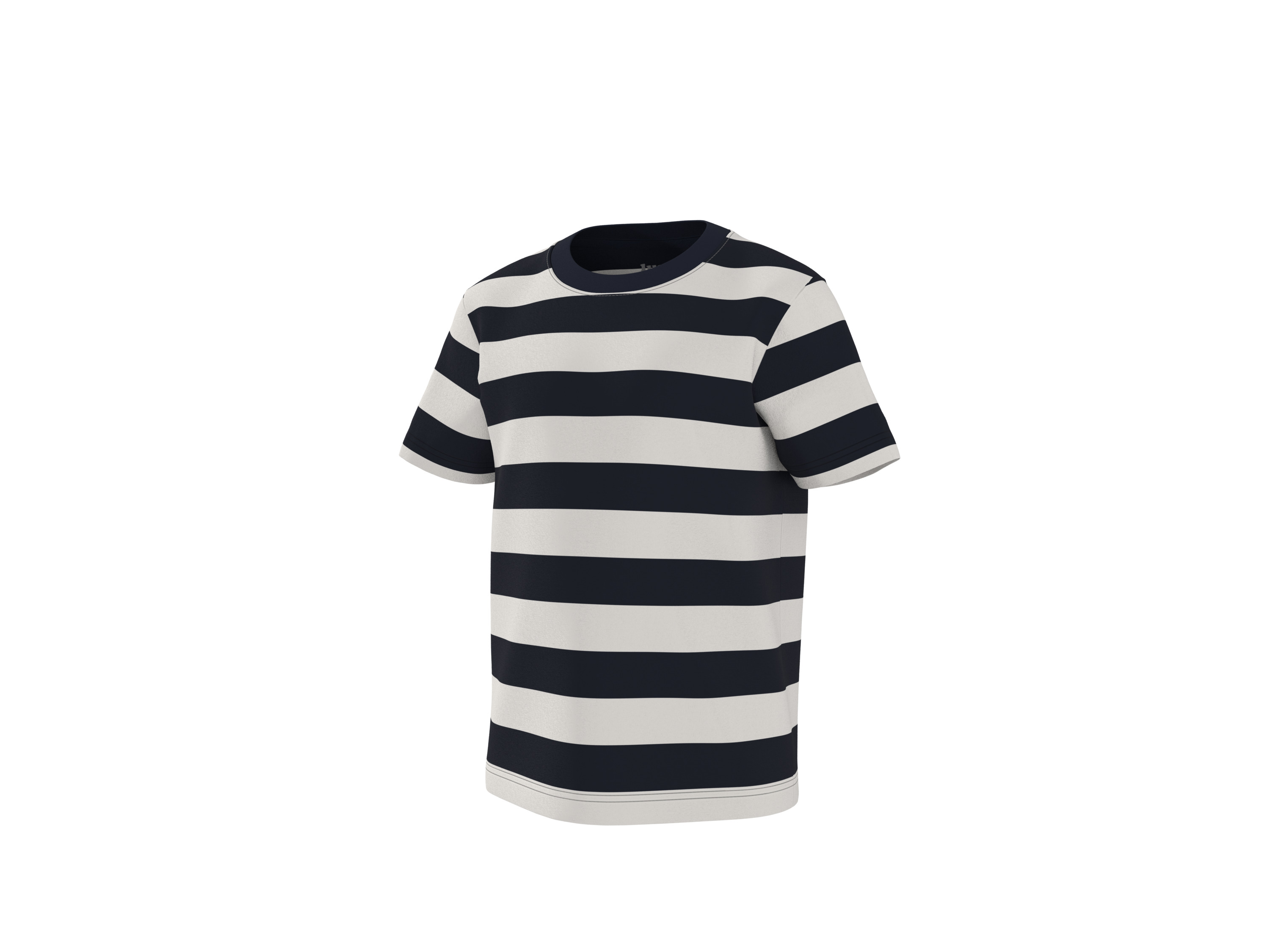 LUPILU® Kleinkinder T-Shirt, 2 Stück (Streifen/blau, 98/104) – Bild 2 von 4