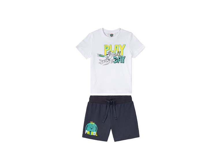 Gehe zu Vollbildansicht: Kleinkinder Jungen Shorts und T-Shirt, 2-teilig, aus weicher Single-Jersey-Qualität - Bild 2