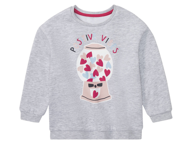 Gehe zu Vollbildansicht: lupilu® Kleinkinder Mädchen Sweatshirt mit angerauter Innenseite - Bild 2