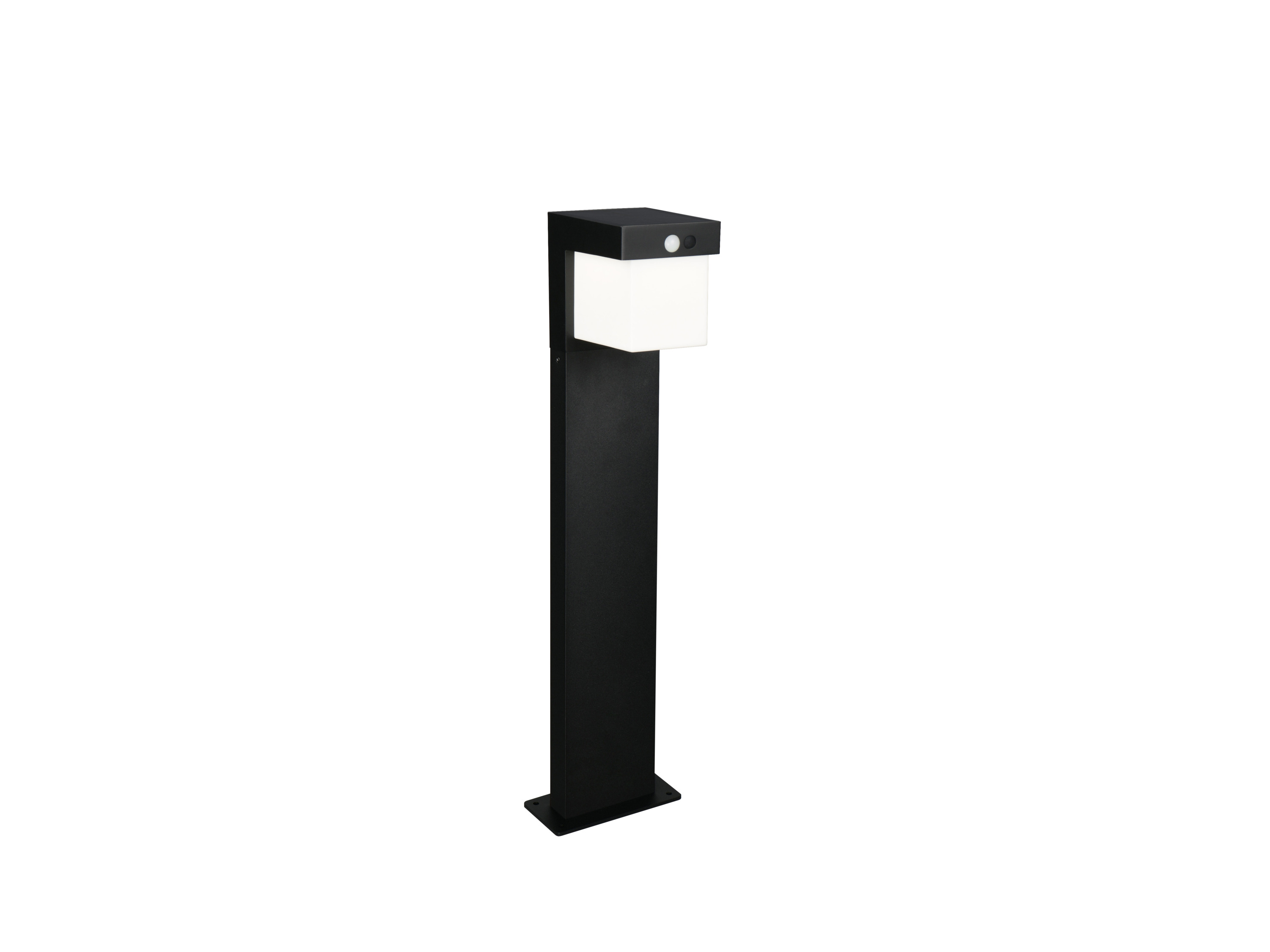 REALITY LEUCHTEN LED Hybrid Solar Außenwegeleuchte Colombo (Schwarz matt, 50 cm)