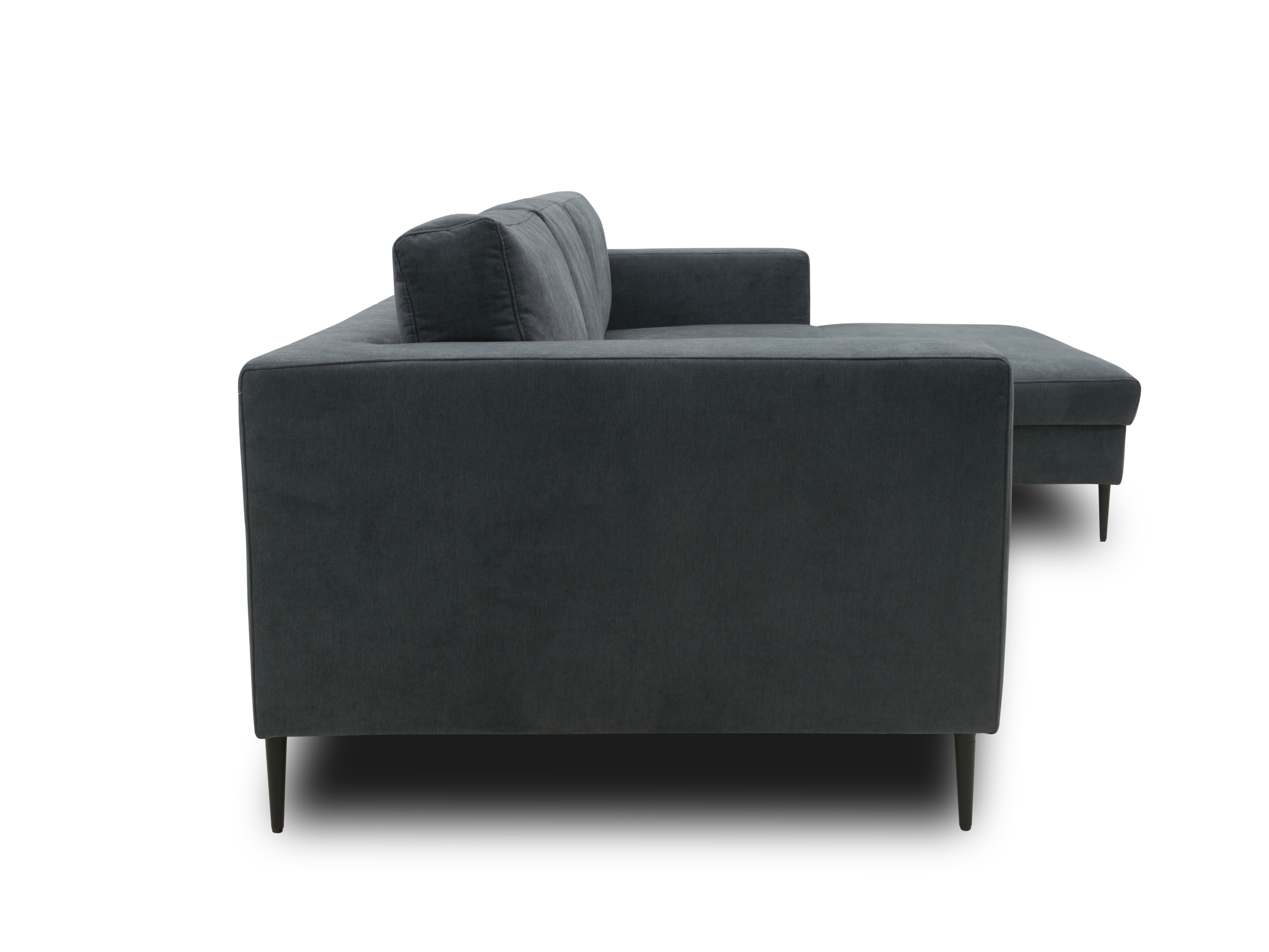 Thumbnail - Domo Ecksofa »Modica«, mit Longchair (davorstehend rechts, 329x173cm, Dunkelgrau)