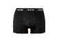 Schwarze Boxershorts mit elastischem Bund und weißem Text