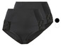 Zwei schwarze High-Waist-Slips mit Spitze.