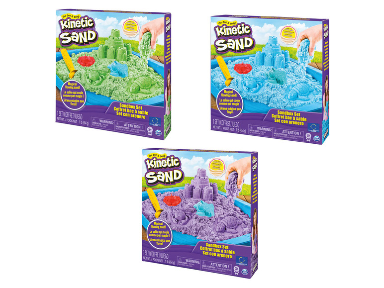 Gehe zu Vollbildansicht: Spinmaster Kinetic Sand Box, verschiedene Farben - Bild 1