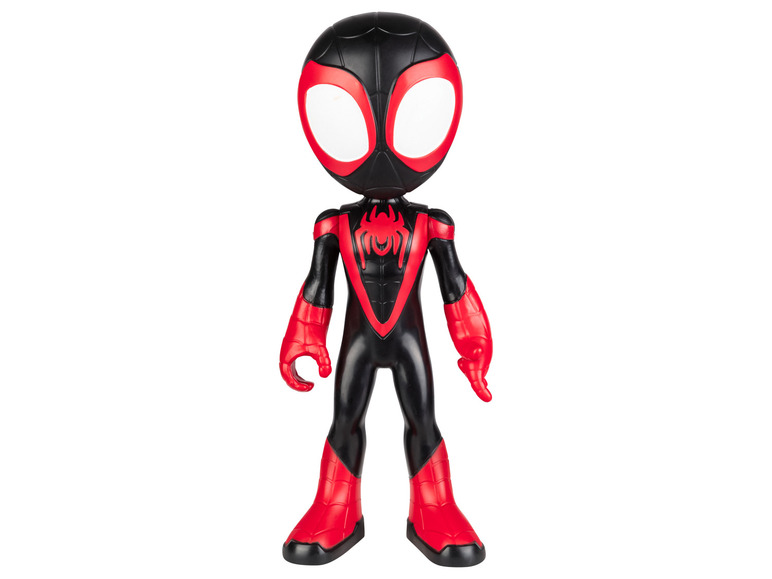 Eine schwarze und rote Spider-Man-Figur.