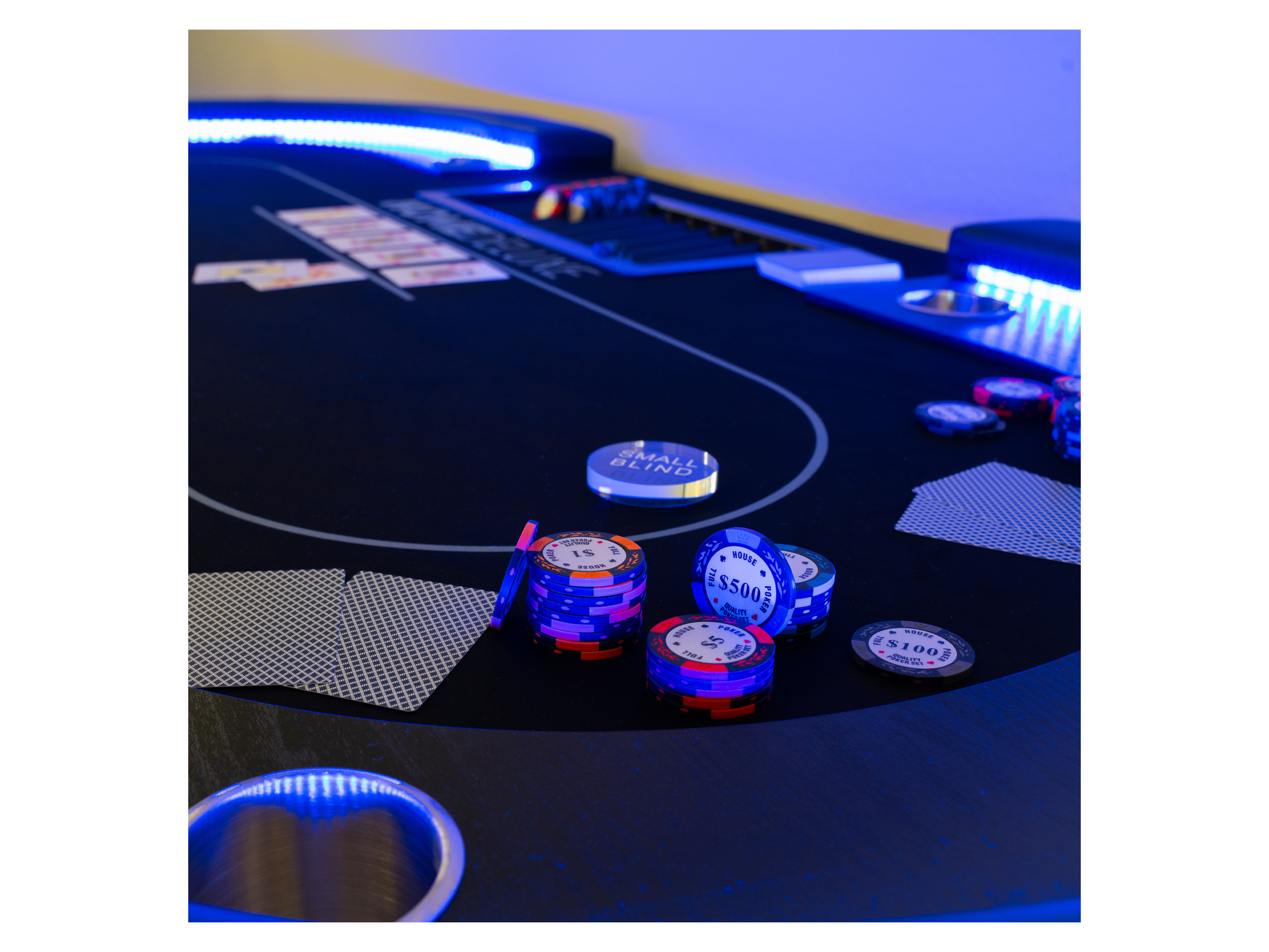 Thumbnail - HOME DELUXE LED Pokertisch »FULL HOUSE«