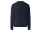 Dunkelblauer Herren-Langarmpullover, Rückansicht.