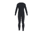 Schwarzes Herren-Thermo-Unterwäsche-Set mit Langarmshirt und Leggings.